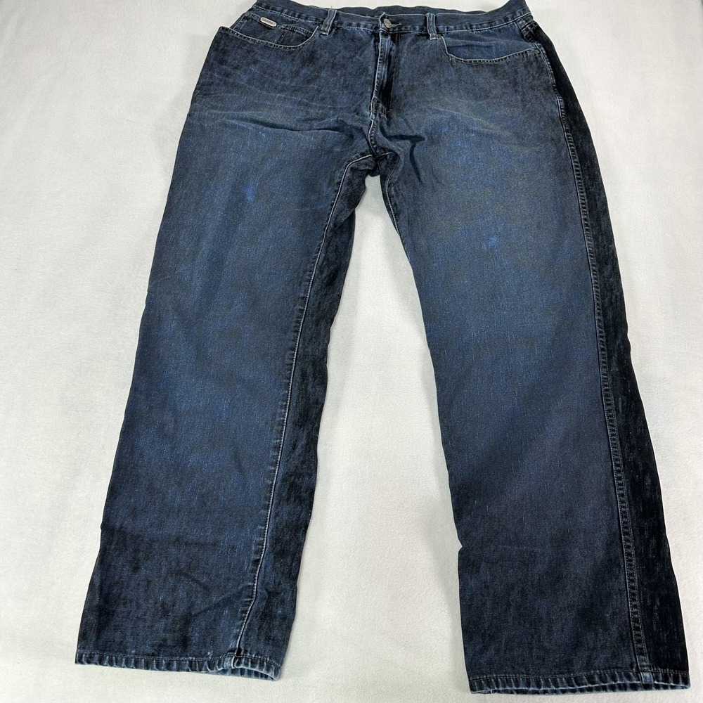 Mecca Jeans Mens 40 Frosted Doc Comfort Fit Black Denim Straight Leg Vintage Y2K